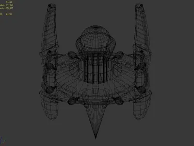 Space-air supply station 02 3D model