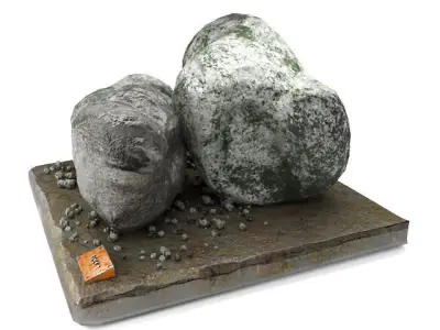 Rock low polygon Low-poly 3D model