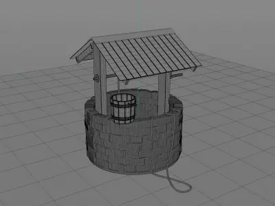 Water Wishing Well 3D model