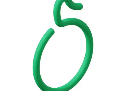 Plastic Window Curtain Hook 3D model