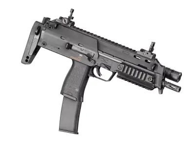 HK MP7 A2 SMG Low-poly 3D model