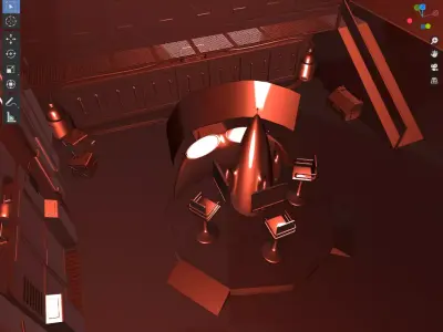 Spaceship interior 3D model