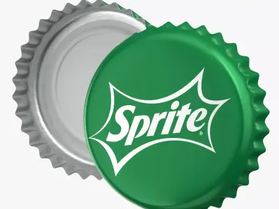Sprite Bottle Cap 3D model