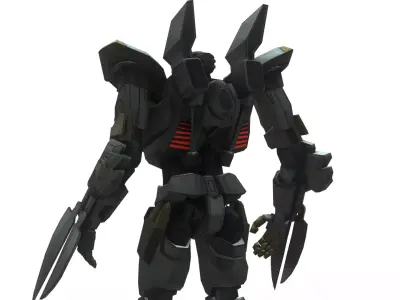 Striker Eureka 3D Model  Pacific Rim Mark-5 Australian Jaeger Low-poly 3D model