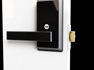 Large Digital Door Lock Low-poly 3D  EC800 Low-poly 3D model Low-poly 3D model