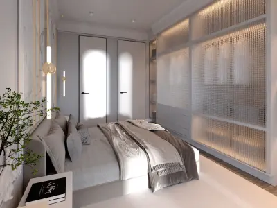 bedroom design  3D model purchase