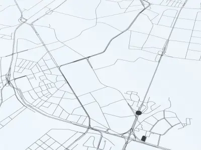 Dalian Road Network and Streets 3D model