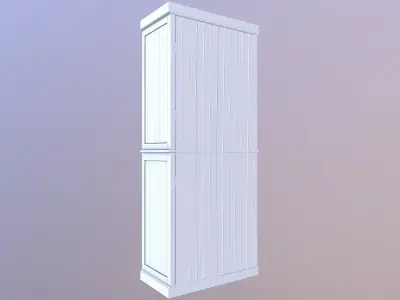 Modern white cabinet 3D model