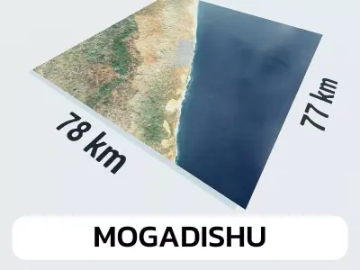 Mogadishu Somalia City Landscape 3D Model 3D model