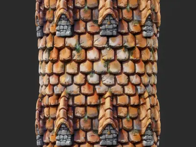 Stylized Roof Seamless Texture Texture