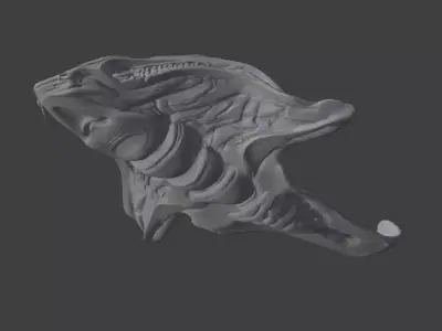 Space Manta 3D print model