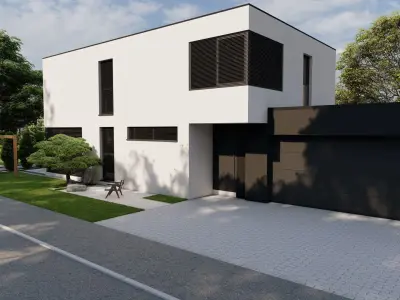 Garden Landscape 3D Model - SketchUp and Lumion Scene 3D model 3D model