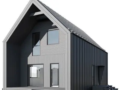 modular modern house 3D model