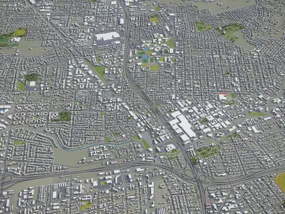 Santa Rosa  Low-poly 3D model