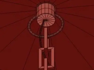 comodo commodore chandelier 3D model