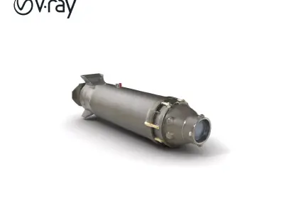 Bunker Buster Bomb Steel Exterior model pack Low-poly 3D model