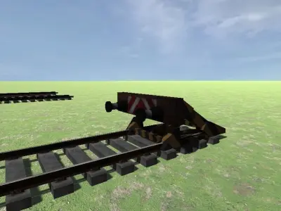 Rails Free low-poly 3D model