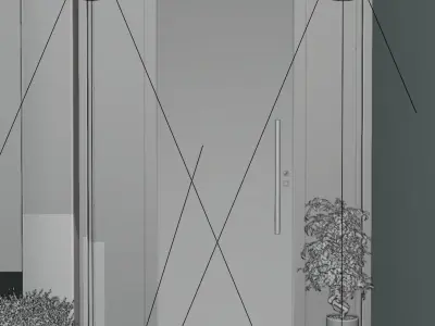 Red Door Entrance 3D model