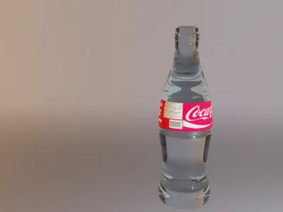Glass bottle Free low-poly 3D model