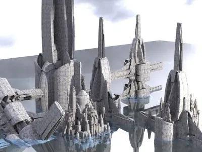 PowerStation City of clean power 3D model