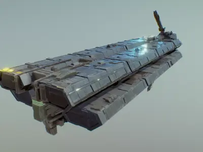spaceship b09 3D model