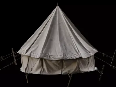 Medieval Tent 06 Low-poly 3D model