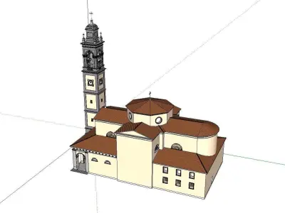 Architecture-Religion-God-Culture-Temple-0108 church in italy 3D model