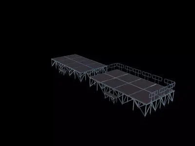 portable stage design 3D model