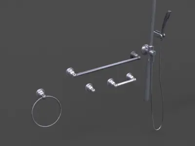Bathroom Accessories collection in Lightwave 3D model