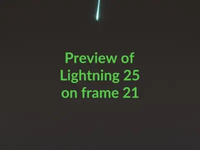 Animated Lightning v25 Low-poly 3D model