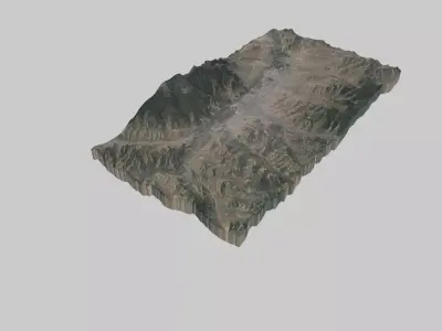 ULAANBAATAR City Low-poly 3D model