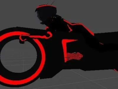 Tron game ready pack 3D model