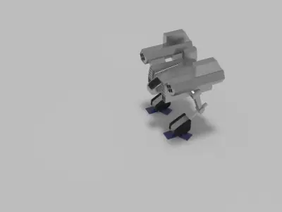 Erbzzzz Mech Low-poly 3D model