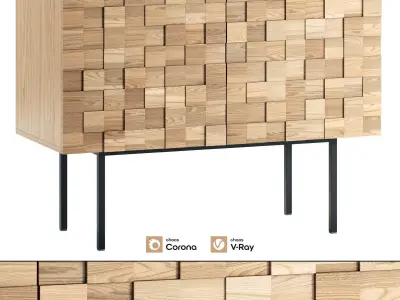 Sideboard Madria 2-door  3D model