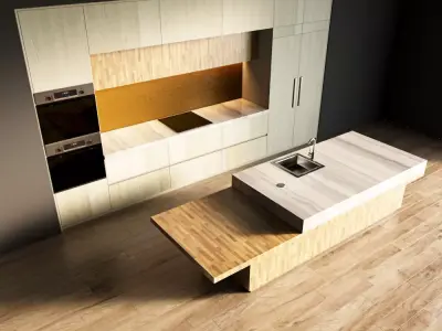 97-Kitchen1 texture 9 3D model