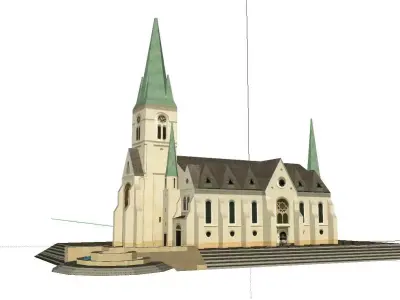 Architecture-Religion-God-Culture-Temple-071 church 3D model