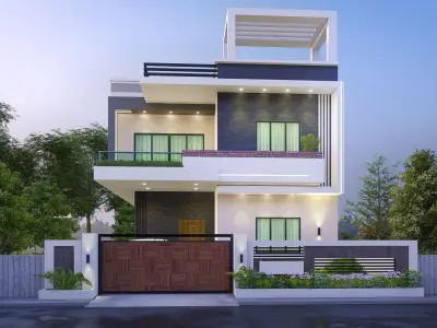 Lumion 11 villa exterior 3d model 3D model