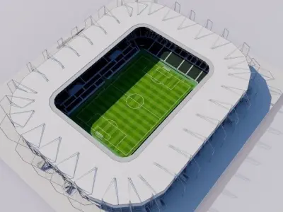  Borussia-Park - Monchengladbach 3D model