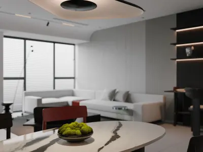 apartment interior scenes   3D model