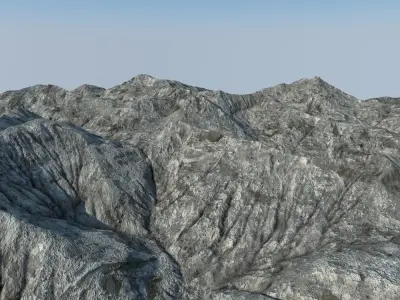Mountainous Terrain 8 3D model