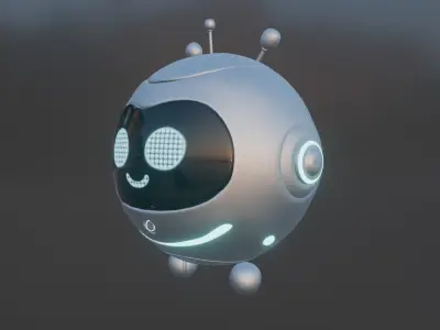 Cute Sci-Fi Robo 3D model