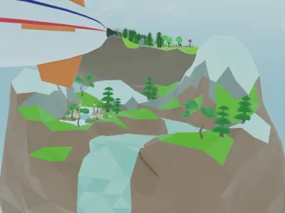 Low Poly World Low-poly 3D model