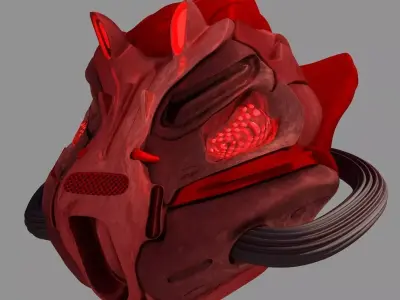 Sci-Fi Helmet 3D model