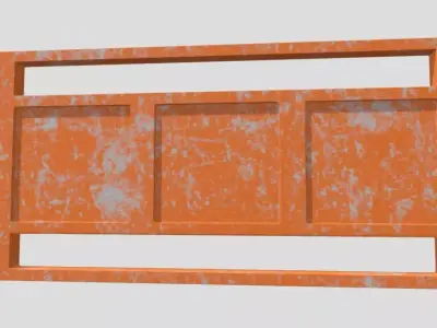 Porton de Garage - Gate Low-poly 3D model