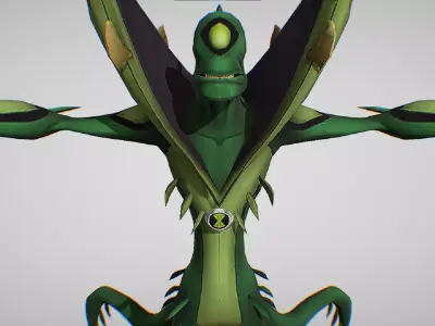 Wildvine  - DNA sample of a Florauna - Ben 10 Omniverse Low-poly 3D model