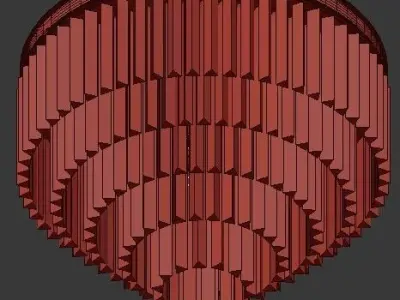 Flush Chandelier 3D model