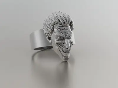 Ring Joker face 3D print model 3D print model