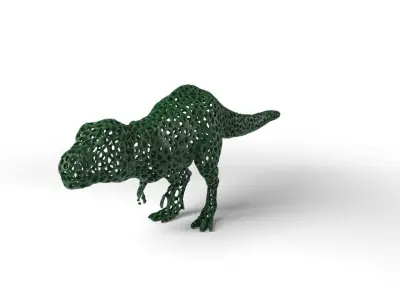 Tyrannosaurus Voronoi Low-poly 3D model