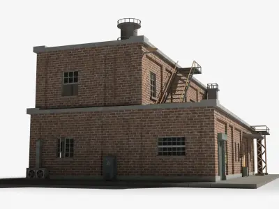 Factory xx15 Low-poly 3D model purchase