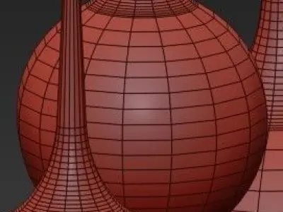 Suspension Blanche Chambre 3D model